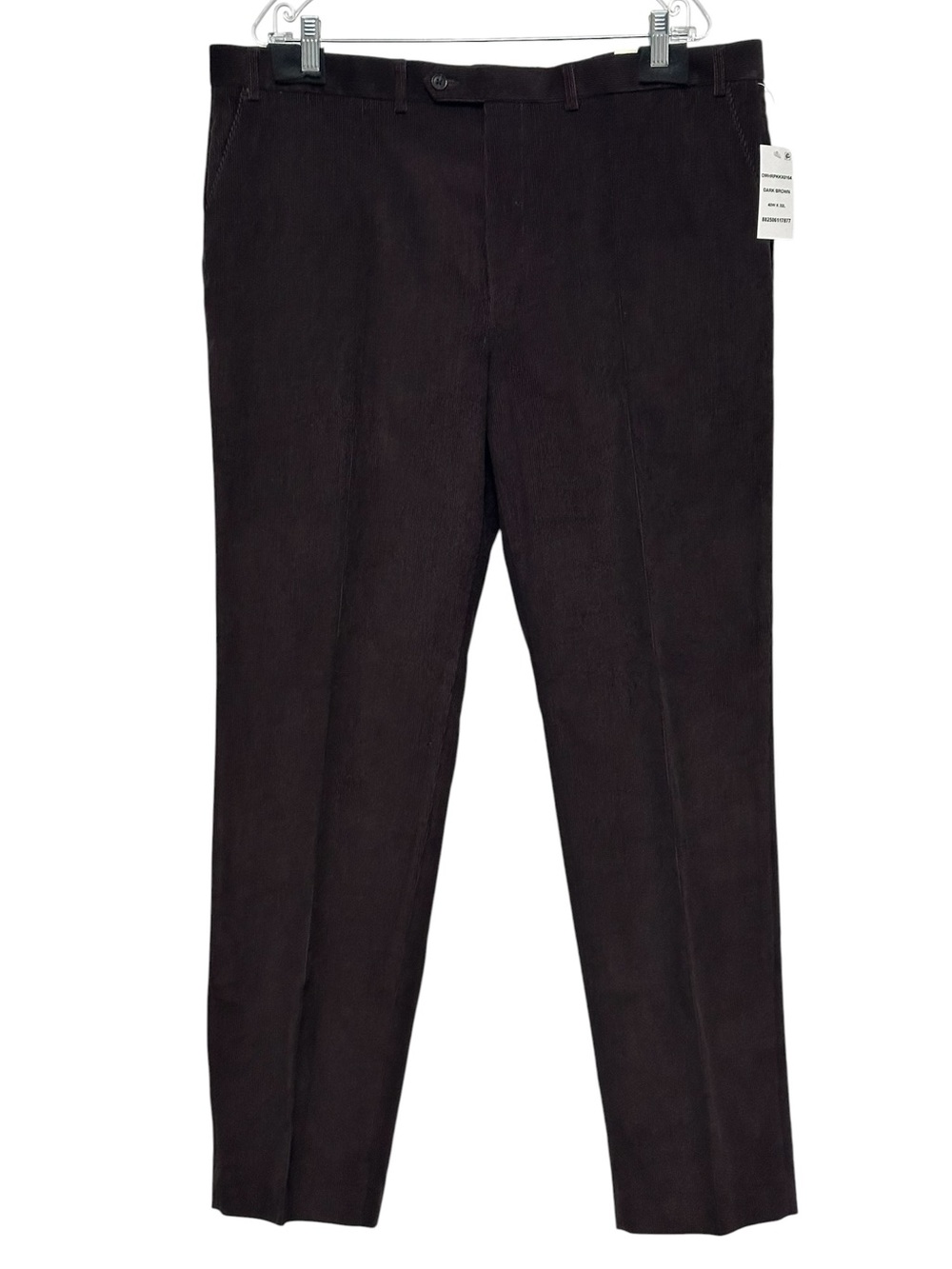 Lauren Ralph Lauren Mens Dark Brown Corduroy Flat Front Pants Preppy 40W x 32L